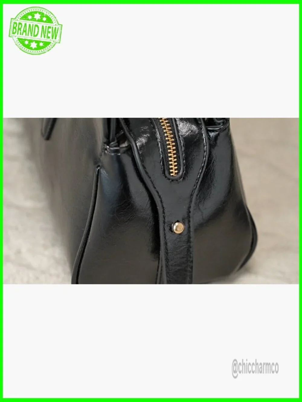 Medium Vegan Leather Hobo Bag with 3 Compartments & 6 Pockets